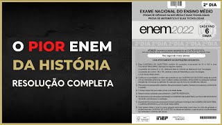 ENEM 2022  RESOLUÇÃO COMPLETA QUÍMICA  Prova cinza  Live 013 [upl. by Esbenshade]