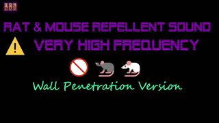 ⚠️Wall Penetration Version 🚫🐀🐁 Rat amp Mouse Repellent Sound Very High Frequency 6 Hour [upl. by Adnoraj398]