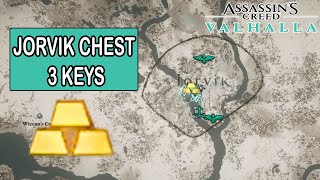 All 3 Cultist Keys  Locked Chest Jorvik Wealth  Assassins Creed Valhalla [upl. by Gomez]