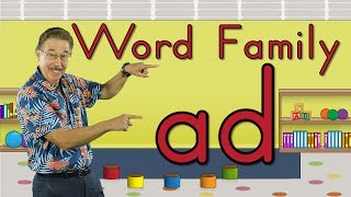 Word Family ad  Phonics Song for Kids  Jack Hartmann [upl. by Anahtor]