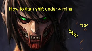 How To Titan Shift under 4 mins TitanWarfare [upl. by Odab]