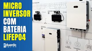 AGORA SIM Microinversor com BATERIA LifePO4 100Ah da SOFAR  Inter Solar 2023 [upl. by Derej772]