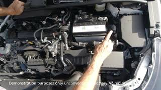 2020 toyota corolla SE how to Replace the battery [upl. by Hayott]