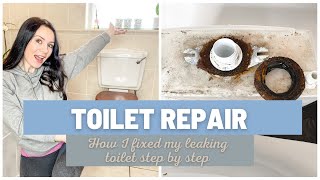 How to Fix a Leaking Toilet  Close Coupled Toilet Cistern  DIY Home Maintenance [upl. by Ecnarretal]