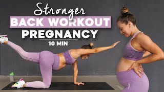 10 MIN Rücken Training für Schwangere  Pregnancy Exercises for Back Pain [upl. by Reviel765]