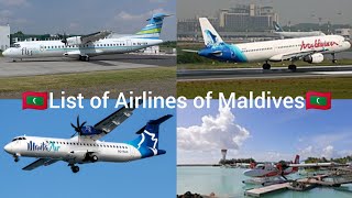 List of Airlines of Maldives  Aviation BD [upl. by Kay724]