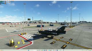 Black Square TBM 850  Landing in Gatwick EGKK  VATSIM  MSFS 2020  4K [upl. by Huang]