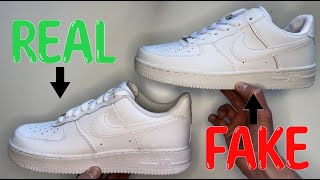 REAL VS FAKE NIKE AIR FORCE 1 LOW SNEAKERS COMPARISON [upl. by Farand909]