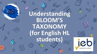 Understanding Blooms Taxonomy  for students [upl. by Niletac809]