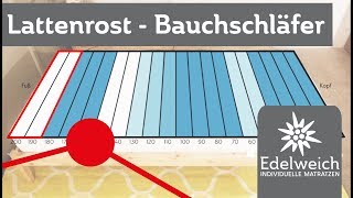 Lattenrost einstellen für Bauchschläfer [upl. by Yxor]