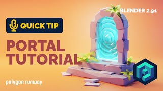 Portal Environment Tutorial in Blender 29  Polygon Runway [upl. by Eldredge356]