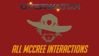 Overwatch  All McCree Interactions V2  Unique Kill Quotes [upl. by Yllil]