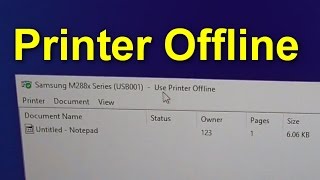 Why the Printer wont Print Use Printer Offline [upl. by Melgar585]