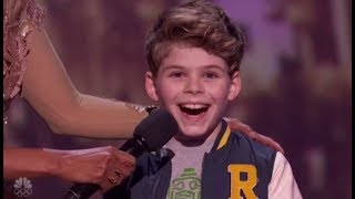 Merrick Hanna 12YearOld Boy Dancer Turns Into a ROBOT On LIVE AGT Stage [upl. by Jamnes]