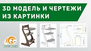 3D Модель и Чертежи из картинки или фото SketchUp BigPrint [upl. by Nywles]