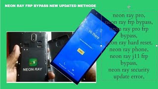 Safaricom neon ray pro frp bypass without PC [upl. by Ennasirk290]