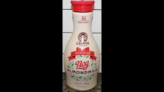 Califia Farms Holiday Nog Almondmilk Review [upl. by Akirre]