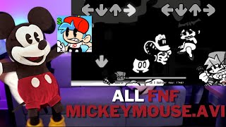 Mickey Mouse REACTS TO Friday Night Funkin VS MickeyMouse AVI FNF Mod HassanKhadair TikTok Puppet [upl. by Maibach]