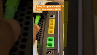 How to connect Bell Home Hub 4000 fiber optic cable [upl. by Lysander]