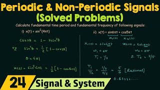 Periodic and NonPeriodic Signals Solved Problems [upl. by Othe]