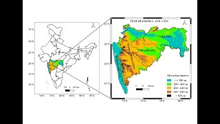 Study Area map with topography using QGIS tool [upl. by Odnanref41]