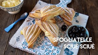 SFOGLIATELLE FACILISSIME alla CREMA Ricetta Facile e Veloce  Chiarapassion [upl. by Ekle]