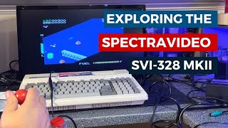 Exploring and loading games on the Spectravideo SVI328 MKII [upl. by Attebasile]