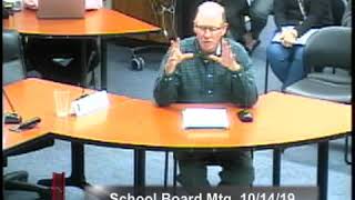 MCPASD School Board Meeting  October 14 2019 [upl. by Eilliw155]