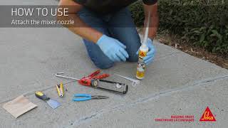 How to Repair Cracked Concrete with Sika PowerSet [upl. by Tergram122]