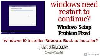 windows needs to restart to continue  fixed easily  Just 1 Minute [upl. by Eenafets]