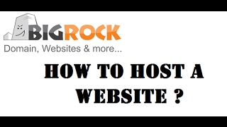 How to host a website on BigRock [upl. by Alisan810]