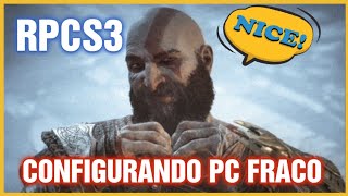 CONFIGURAR EMULADOR DE PS3 EM PC FRACO [upl. by Sachsse]