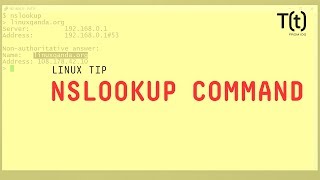 How to use the nslookup command 2Minute Linux Tip [upl. by Maxma]