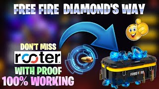 Get free fire diamonds in telugu 😱  How to get diamonds from rooter app in telugu  diamonds [upl. by Marquis]