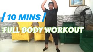 10 Mins Standing Full Body Workout at home [upl. by Jackson]