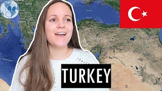 Zooming in on Turkey  Geography of Turkey with Google Earth [upl. by Bartolemo68]