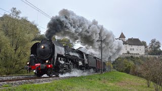 141R568  Train Chasse  26 Octobre 2024  VallorbeLausanneRomontLyssNeuchâtelLausanneVallorbe [upl. by Willie595]