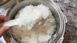 RICE COOKER Method  How I Make Steamed Rice [upl. by Jaclyn]