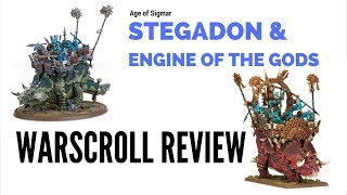 Age of Sigmar Stegadon amp Engine of the Gods Warscroll Review [upl. by Chappie]