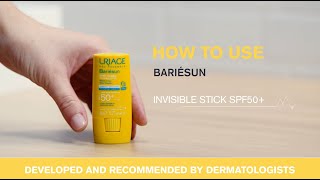 Uriage Bariesun Invisible Stick SPF 50  How to Use [upl. by Elyl]