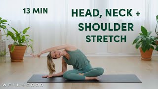 13 Minute Pilates Stretch for Head Neck and Shoulders  Good Moves  WellGood [upl. by Poucher563]