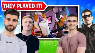 NickEh30 Sypher Tfue and TG play my newest UEFN creative map FNRATS FFA [upl. by Readus]