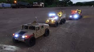 MILITARY CONVOY HUMMER PILOT VEHICLE [upl. by Pail]