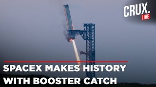 SpaceX Launch Live  Elon Musks SpaceX Makes History By Catching Super Heavy Booster MidAir [upl. by Imoin660]