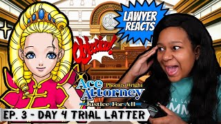 Real Lawyer Reacts to Phoenix Wright Ace Attorney JFA  Ep 3 Day 4 Trial Latter  Turnabout Big Top [upl. by Aiblis825]