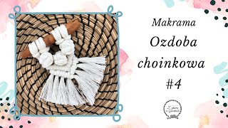 NATURALNE OZDOBY CHOINKOWE ZE SZNURKA 4  DIY Makrama [upl. by Melentha]