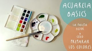 Tutorial ACUARELAS como preparar los colores y las PALETAS mejores by ART Tv [upl. by Rehtnug367]