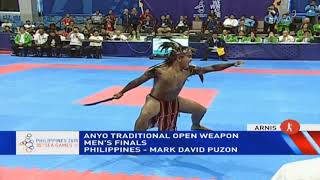 SEA Games 2019 PHL in men’s traditional open weapon event  Arnis [upl. by Burchett166]