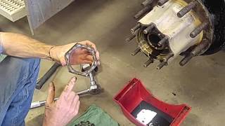 Changing truck wheel seal Part 1 [upl. by Ahsikram]