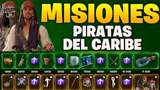 COMO COMPLETAR TODAS LAS MISIONES DE LOS PIRATAS DEL CARIBE EN FORTNITE  MISIONES DE VELAS MALDITAS [upl. by Chere]